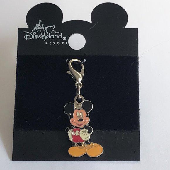 Vintage Disney Mickey Mouse Charm Clip On Zipper Pull Disneyana Signed 2 Sided - Picture 2 of 11